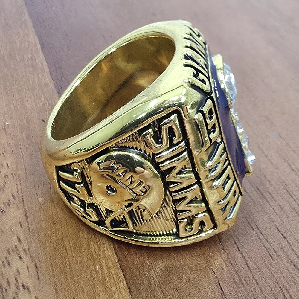 New York Giants‎ Championship Ring Sz 11 Suoerbowl 1986 Simms Fan Edition